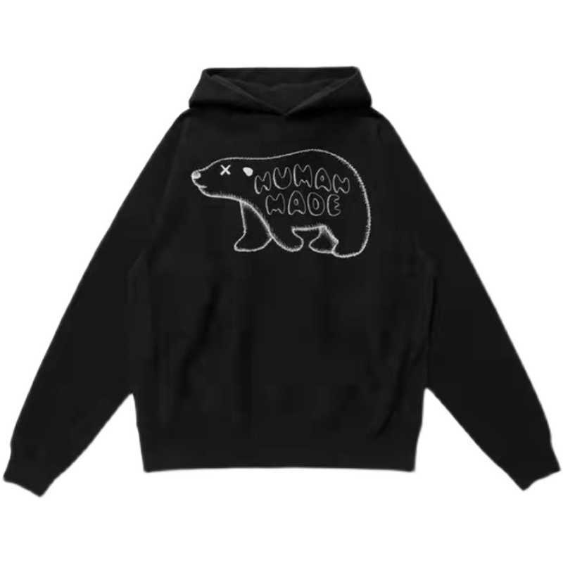 Men's Hoodies Human made x kaws polar bear print couple sweater Japanese loose co branded Pullover Jacket Plush, Black
Men's Hoodies Human made x kaws polar bear print couple sweater Japanese loose co branded Pullover Jacket Plush, Black