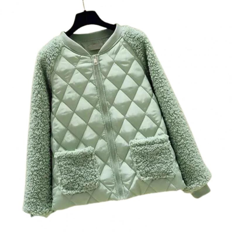 Women's Jackets Women Coat Cotton Padded Faux Cashmere Patchwork Autumn Winter Jacket Thick All Match Quilted For Daily Wear, Beige
Women's Jackets Women Coat Cotton Padded Faux Cashmere Patchwork Autumn Winter Jacket Thick All Match Quilted For Daily Wear, Beige