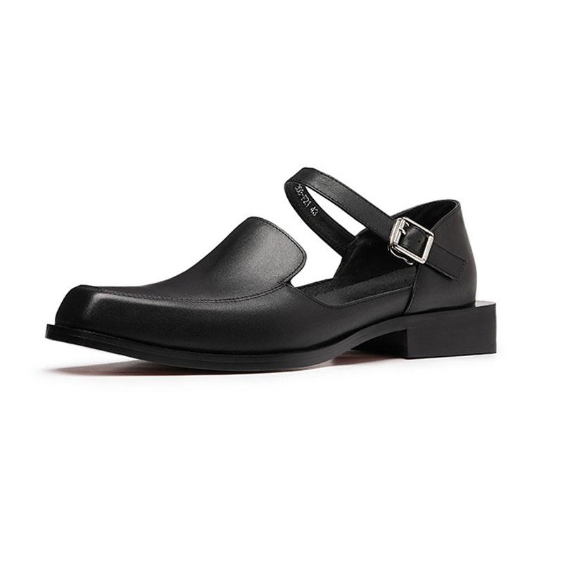 Sandals Men Genuine Leather Square Toe Roman Shoes Japan Korean Streetwear Vintage Fashion Business Casual Cowhide ShoesSandals, Black
Sandals Men Genuine Leather Square Toe Roman Shoes Japan Korean Streetwear Vintage Fashion Business Casual Cowhide ShoesSandals, Black
