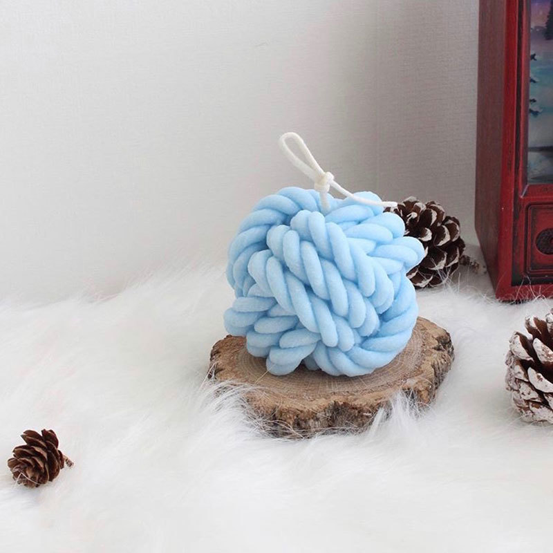 

3d Silicone Woolen Candle Molds Korean Mold Ball Design Handmade Soy s Making Aroma Wax Soap 220721