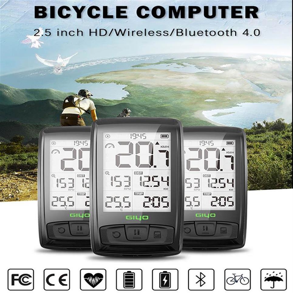BLE40 Wireless Bicycle Computer Mount Holder Bicycle Speedometer SpeedCadence Sensor Waterproof Cycling Bike Computer260Y263L