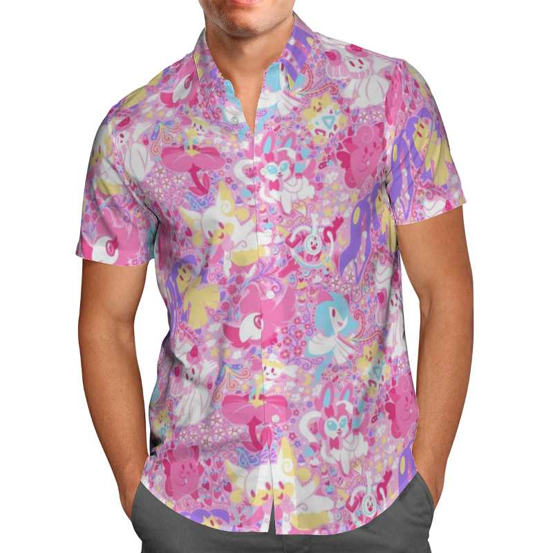 Men' Casual Shirts Pink Anime 3D Beach Hawaiian 2022 Summer Cartoon Shirt Short Sleeve Streetwear Oversized 5XL Camisa Social Chemise Homme, 02
Men' Casual Shirts Pink Anime 3D Beach Hawaiian 2022 Summer Cartoon Shirt Short Sleeve Streetwear Oversized 5XL Camisa Social Chemise Homme, 02