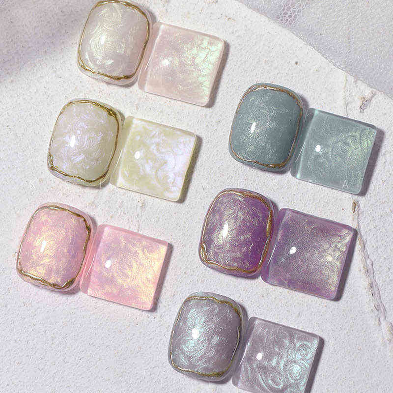 Nail Gel Toy Lilycute Thread Shell Polish 7ml Pearl Semi Permanent Uv Base Top Coat Popular in Autumn and Winter 0328