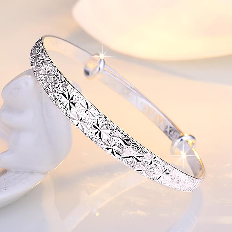 Bangle Silver Color Original Romantic Gypsophila Star Bangles For Women Fashion Designer Bracelets Party Wedding Jewelry GiftsBangle
Bangle Silver Color Original Romantic Gypsophila Star Bangles For Women Fashion Designer Bracelets Party Wedding Jewelry GiftsBangle