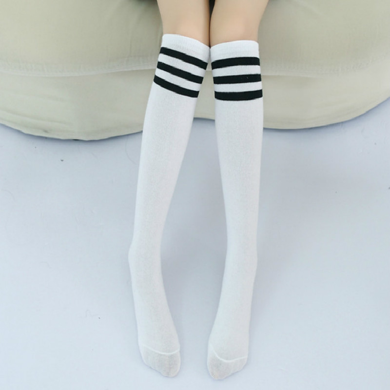 Spring Kids Knee High Sport Socks School Students Girls Boys Football Stripes Cotton Socks Skate Children Baby Dance Long Socks 220512