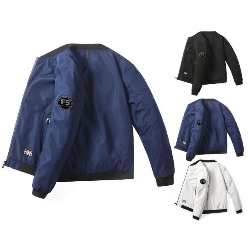 Men's Jackets Trendy Men Jacket Elastic Cuff Zipper All Match Breathable Spring Coat, Black;brown
Men's Jackets Trendy Men Jacket Elastic Cuff Zipper All Match Breathable Spring Coat, Black;brown