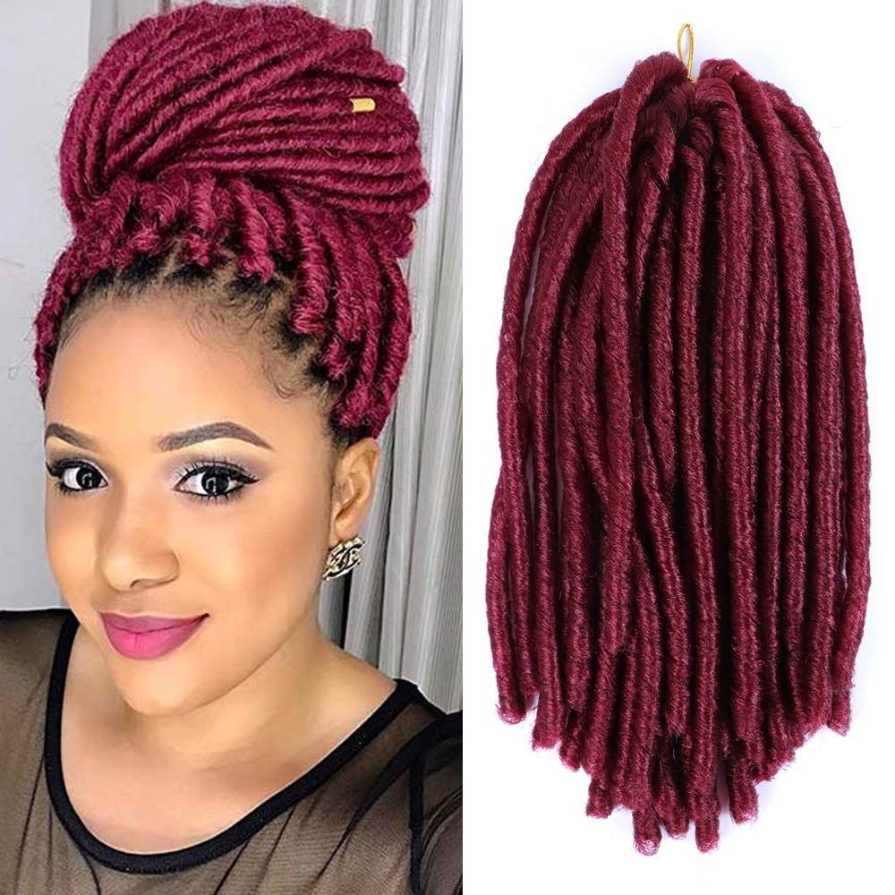 14 inch Soft Dreadlocks Crochet Braids Hair Synthetic Braiding Hair Extensions Brown 30 strands/pcs Soft Faux Locs LS07, 1b-30
14 inch Soft Dreadlocks Crochet Braids Hair Synthetic Braiding Hair Extensions Brown 30 strands/pcs Soft Faux Locs LS07, 1b-30