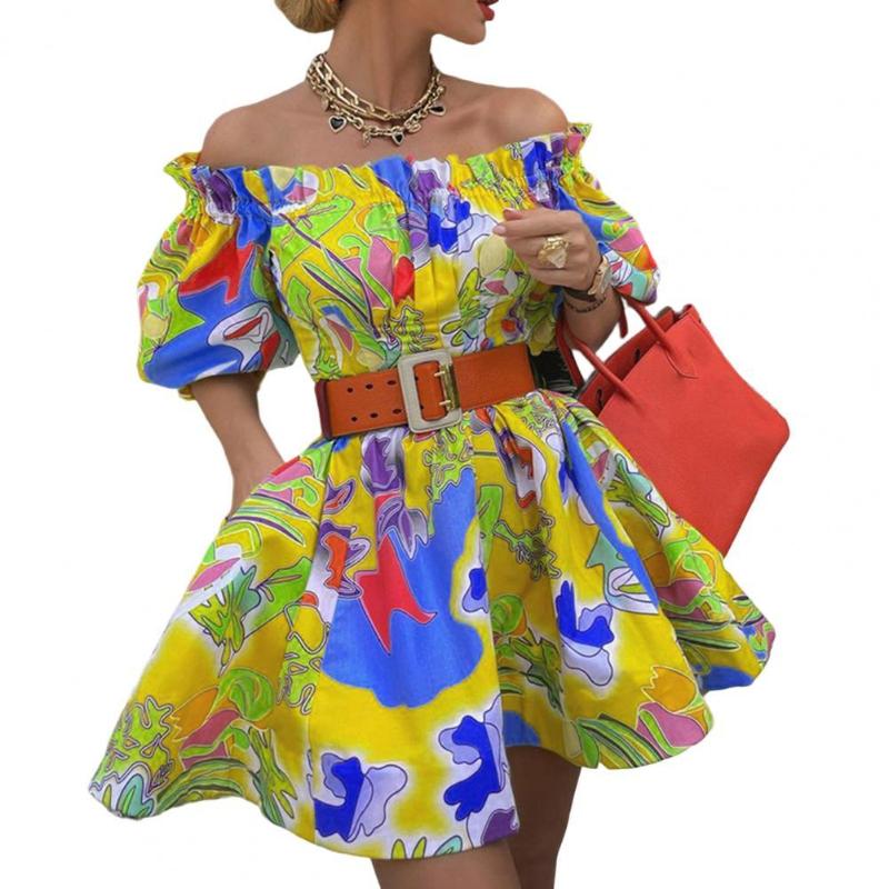 Party Dresses Summer Women Pattern Print Dress Off Shoulder Ruffle For 2022 Retro Backless Puff Sleeve Mini VestidosParty, Orange
Party Dresses Summer Women Pattern Print Dress Off Shoulder Ruffle For 2022 Retro Backless Puff Sleeve Mini VestidosParty, Orange