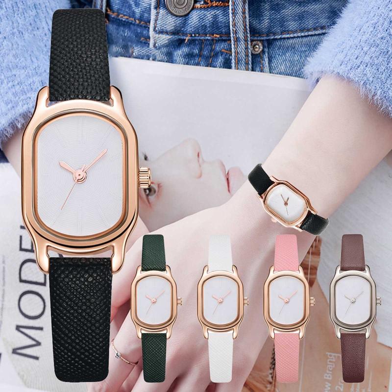 Wristwatches Elegant Women Leather Strap Watches Fashion Ladies Quartz Wrist Watch Business Clock Bracelet 2022 
Wristwatches Elegant Women Leather Strap Watches Fashion Ladies Quartz Wrist Watch Business Clock Bracelet 2022