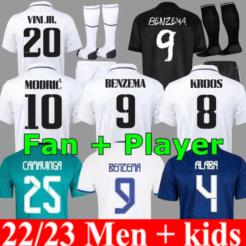 Player fans version BENZEMA soccer jerseys 22 23 football shirt VINI JR ALABA HAZARD ASENSIO MODRIC MARCELO camiseta men kids kit Sets 2022 2023 uniforms real madrids
Player fans version BENZEMA soccer jerseys 22 23 football shirt VINI JR ALABA HAZARD ASENSIO MODRIC MARCELO camiseta men kids kit Sets 2022 2023 uniforms real madrids