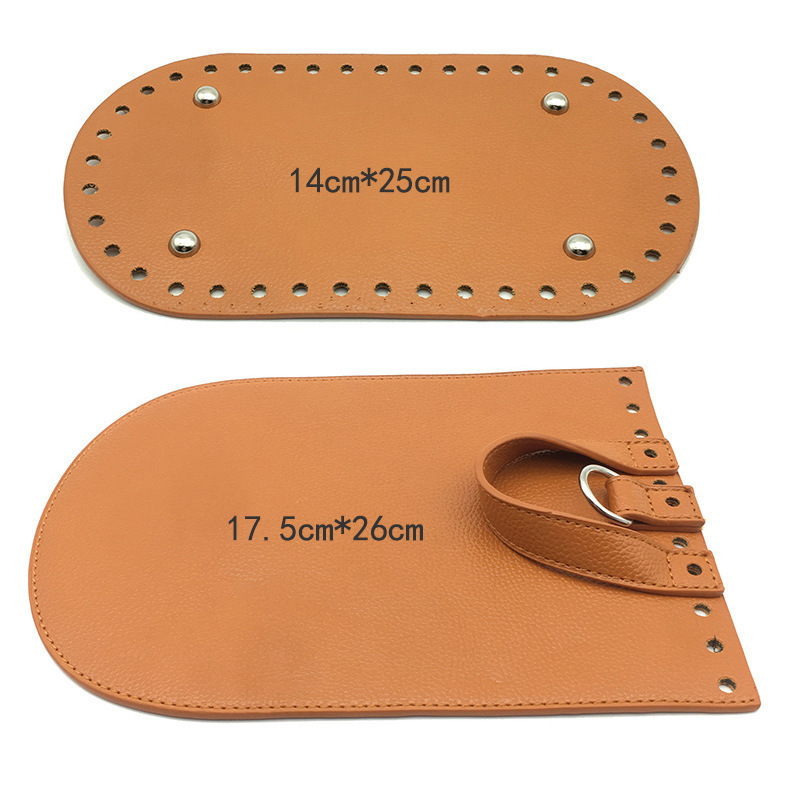 High Quality Handbag Shoulder Strap Woven Bag Set Leather Bag Bottoms with Hardware Accessories for DIY Handmade Bag Backpack 220610