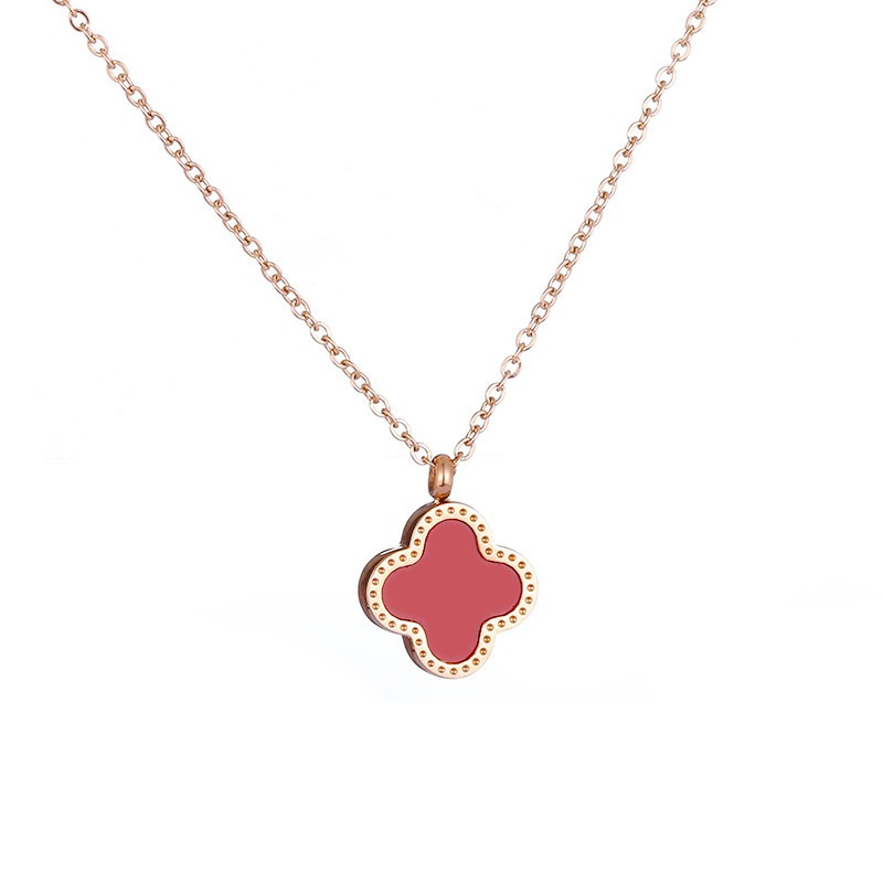 High quality Womens Luxury Designer Necklace Pendant Fashion Four leaf Clover Cleef Jewelry Party lovers gift girls women D L necklaces pendants Stainless Steel