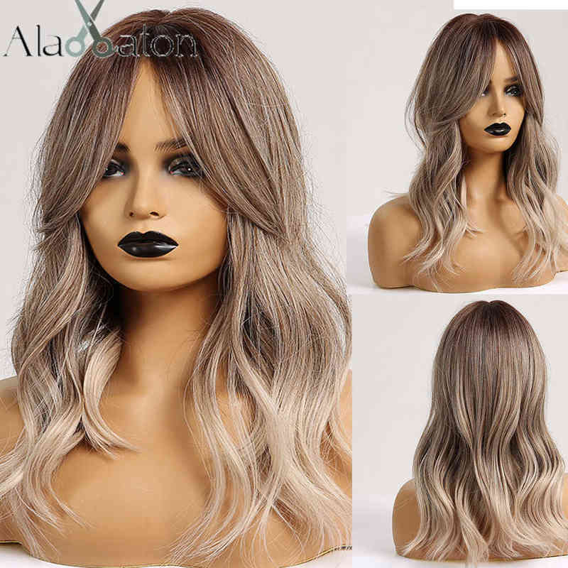 Hair Synthetic Wigs Cosplay Alan Synthetic Hair Wig Ombre Brown Light Ash Blonde Medium Wave for Black Women Heat Resistant Fiber Daily False 220225, Lc250
Hair Synthetic Wigs Cosplay Alan Synthetic Hair Wig Ombre Brown Light Ash Blonde Medium Wave for Black Women Heat Resistant Fiber Daily False 220225, Lc250