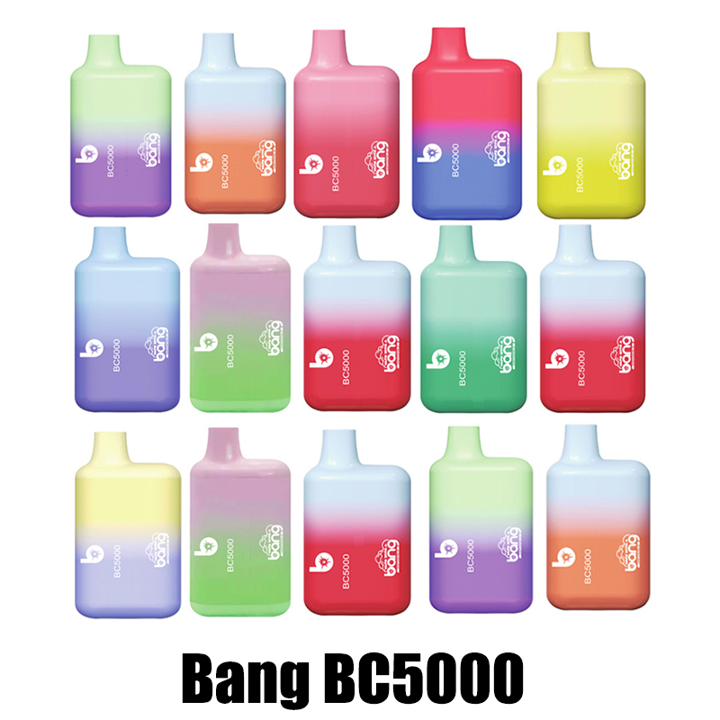 Original Bang BC5000 Disposable E cigarette Device Kit 5000 Puffs 650mAh Rechargeable 13ml Prefilled Cartridge Pod Vape Pen Box 0% 2% 3% 5% New packing
Original Bang BC5000 Disposable E cigarette Device Kit 5000 Puffs 650mAh Rechargeable 13ml Prefilled Cartridge Pod Vape Pen Box 0% 2% 3% 5% New packing