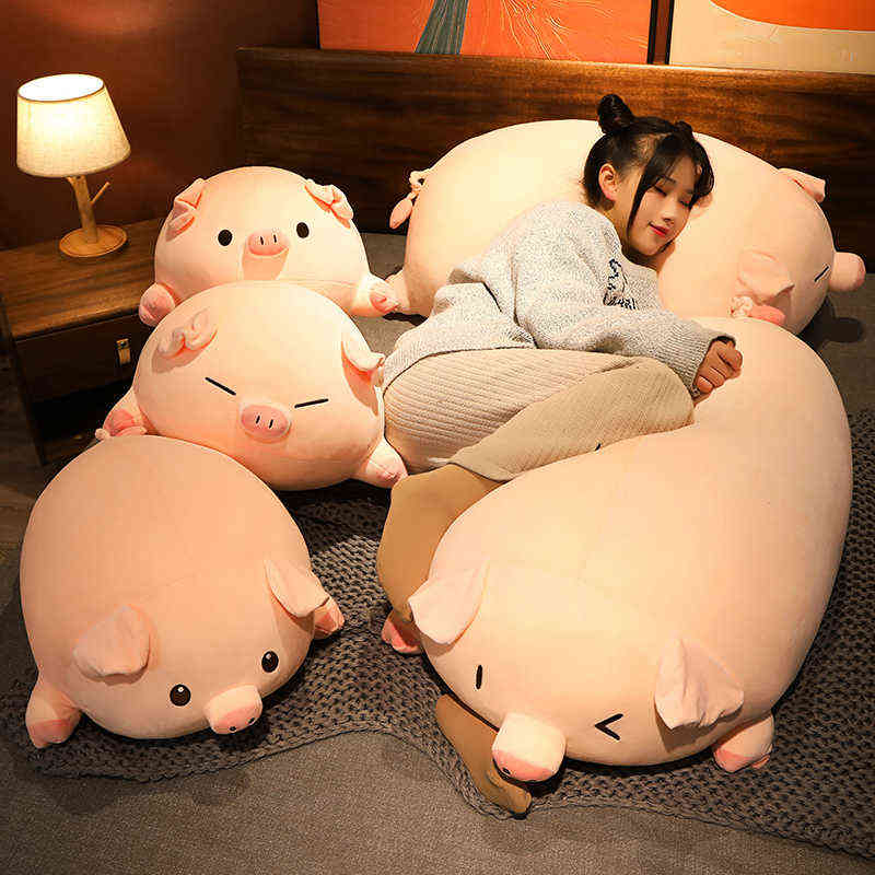 New 40-100CM Kawaii Squish Pig Stuffed Doll Lying Plush Piggy Toy Animal Soft Plushie Pillow Cushion Kids Baby Comforting Gift H220421
New 40-100CM Kawaii Squish Pig Stuffed Doll Lying Plush Piggy Toy Animal Soft Plushie Pillow Cushion Kids Baby Comforting Gift H220421