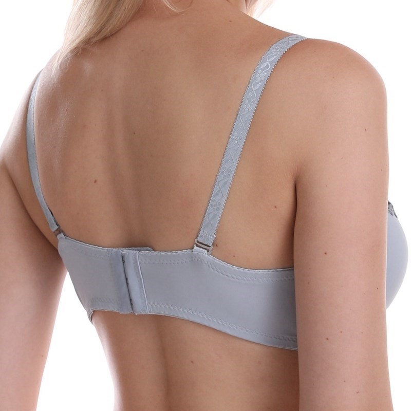 Beauwear Thick Padded Push Up Bras for Women A B C Cup Deep V Plus Size 36 38 40 42 Floral Lace Emboridery Adjusted-straps Bra 220511