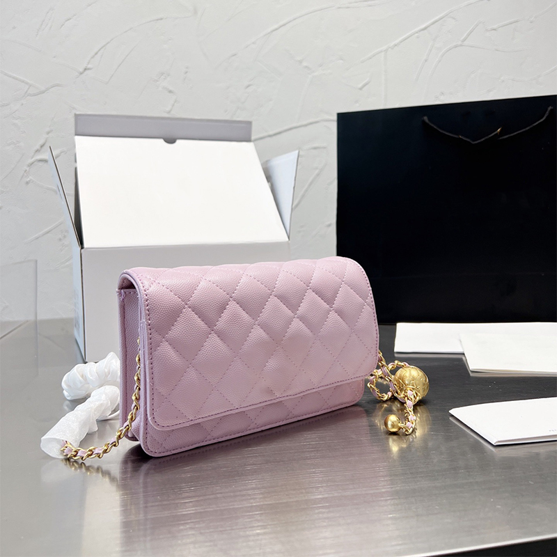 New Fashion Shoulder Bag Small Golden Ball Chain Ladies Luxurys Designers Bags Leather Multifunctional Card Holder Women Handbags Purse Totes Crossbody