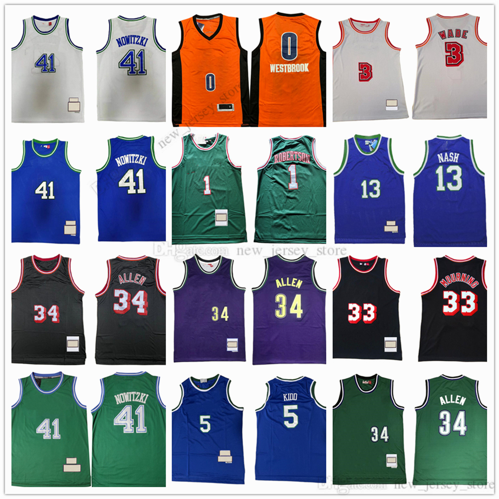 Mitchell and Ness Basketball 34 Ray 41 Dirk Allen Nowitzki Jerseys Retro Stitched Kidd Nash Westbrook Robertson 1998-99 White Blue Green 1996-97 Purple Black #34 Jersey, As picture (with team logo)
Mitchell and Ness Basketball 34 Ray 41 Dirk Allen Nowitzki Jerseys Retro Stitched Kidd Nash Westbrook Robertson 1998-99 White Blue Green 1996-97 Purple Black #34 Jersey, As picture (with team logo)