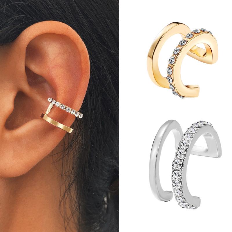 Clip-on & Screw Back Fashion Punk Rock Geometric Ear Cuff For Women Vintage Silver Color Unisex Clip Earrings Without Piercing Statement Boh
Clip-on & Screw Back Fashion Punk Rock Geometric Ear Cuff For Women Vintage Silver Color Unisex Clip Earrings Without Piercing Statement Boh