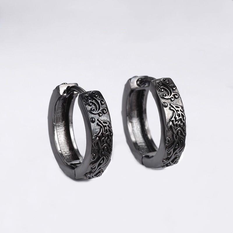 Hoop & Huggie Vintage Black Proud Wolf Men Hoops Jewelry 925 Sterling Silver Earrings For Women Hip-Hop Party Personality AccessoriesHoop
Hoop & Huggie Vintage Black Proud Wolf Men Hoops Jewelry 925 Sterling Silver Earrings For Women Hip-Hop Party Personality AccessoriesHoop