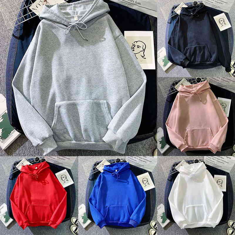 Solid Hoodies Sweatshirts Men Women Clothing Polyester Long Sleeve Tops Loose Pocket Sweatshirt 2021 Men' Casual Pullover Y220716, Packing bag
Solid Hoodies Sweatshirts Men Women Clothing Polyester Long Sleeve Tops Loose Pocket Sweatshirt 2021 Men' Casual Pullover Y220716, Packing bag