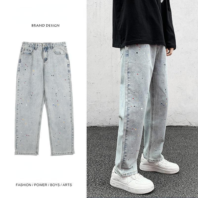 Men's Jeans American Street Graffiti Spray Paint Men's Straight Nostalgic Slim Fit Punk Clothes Denim For MenMen's Heat22, Light blue
Men's Jeans American Street Graffiti Spray Paint Men's Straight Nostalgic Slim Fit Punk Clothes Denim For MenMen's Heat22, Light blue