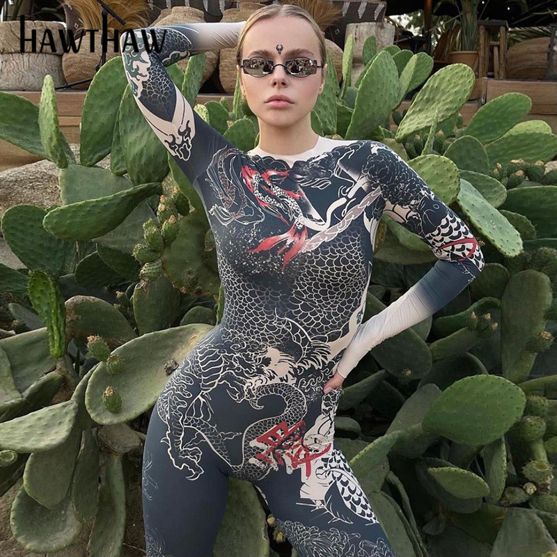 Hawthaw Women Autumn Winter Long Sleeve Printed Bodycon Jumpsuit Overall Macaco Feminino 2021 Fall Wholesale Lots Bulk Clothes, Gray
Hawthaw Women Autumn Winter Long Sleeve Printed Bodycon Jumpsuit Overall Macaco Feminino 2021 Fall Wholesale Lots Bulk Clothes, Gray