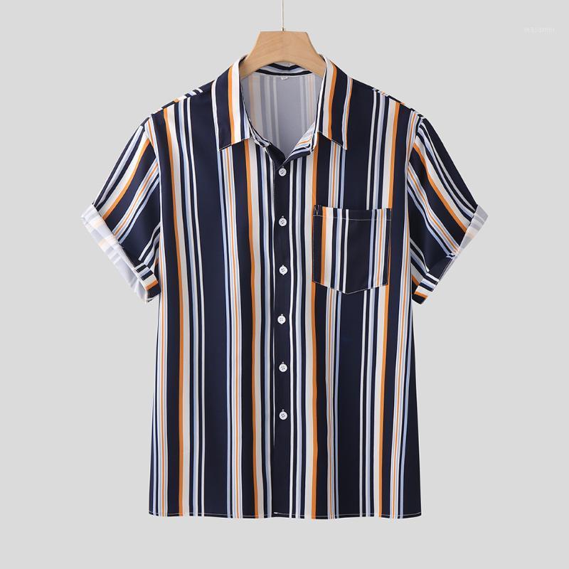 Casual Loose Men's Shirts 2022 Fashion Male Dress Slim Fit Turn-Down Men Short Sleeve Mens Hawaiian Striped Shirt Plus, Navy blue
Casual Loose Men's Shirts 2022 Fashion Male Dress Slim Fit Turn-Down Men Short Sleeve Mens Hawaiian Striped Shirt Plus, Navy blue
