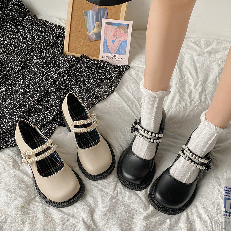 pearl beige Women Shoes Japanese Style Lolita Shoes Women Vintage Soft High Heel Platform shoes College Student Mary Jane, Black
pearl beige Women Shoes Japanese Style Lolita Shoes Women Vintage Soft High Heel Platform shoes College Student Mary Jane, Black
