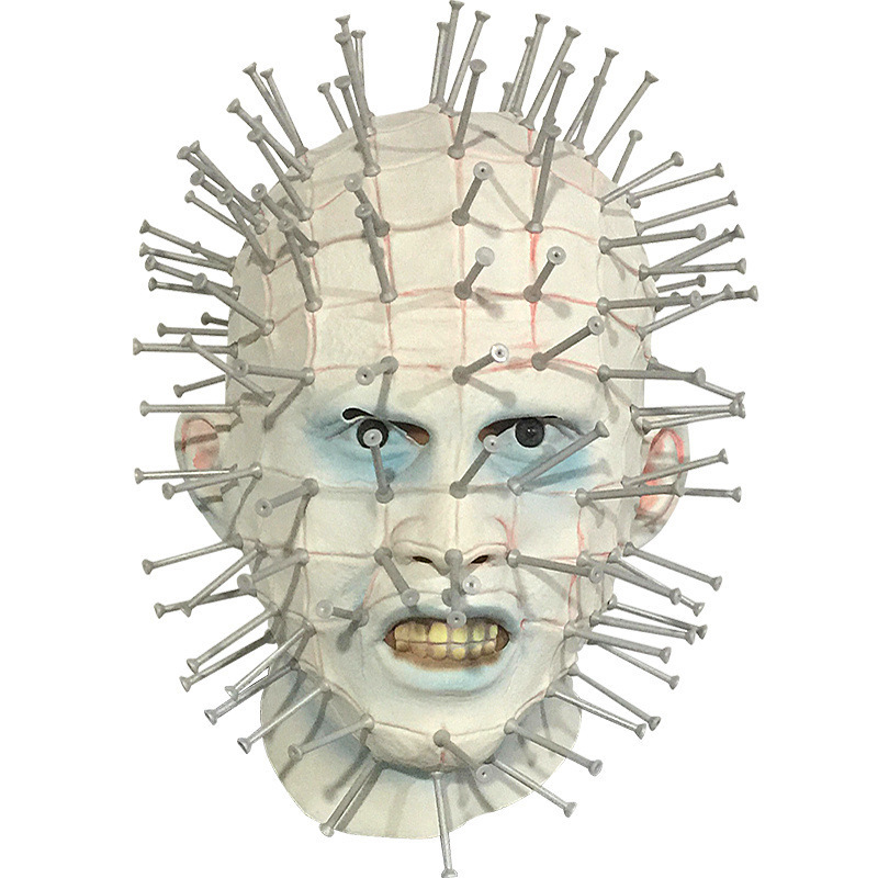 Hellraiser Pinhead Horror Mask Party Carnival Mascaras Head Nail Man Movie Cosplay Mask Halloween Latex Scary Masks Spoof Props 223302524