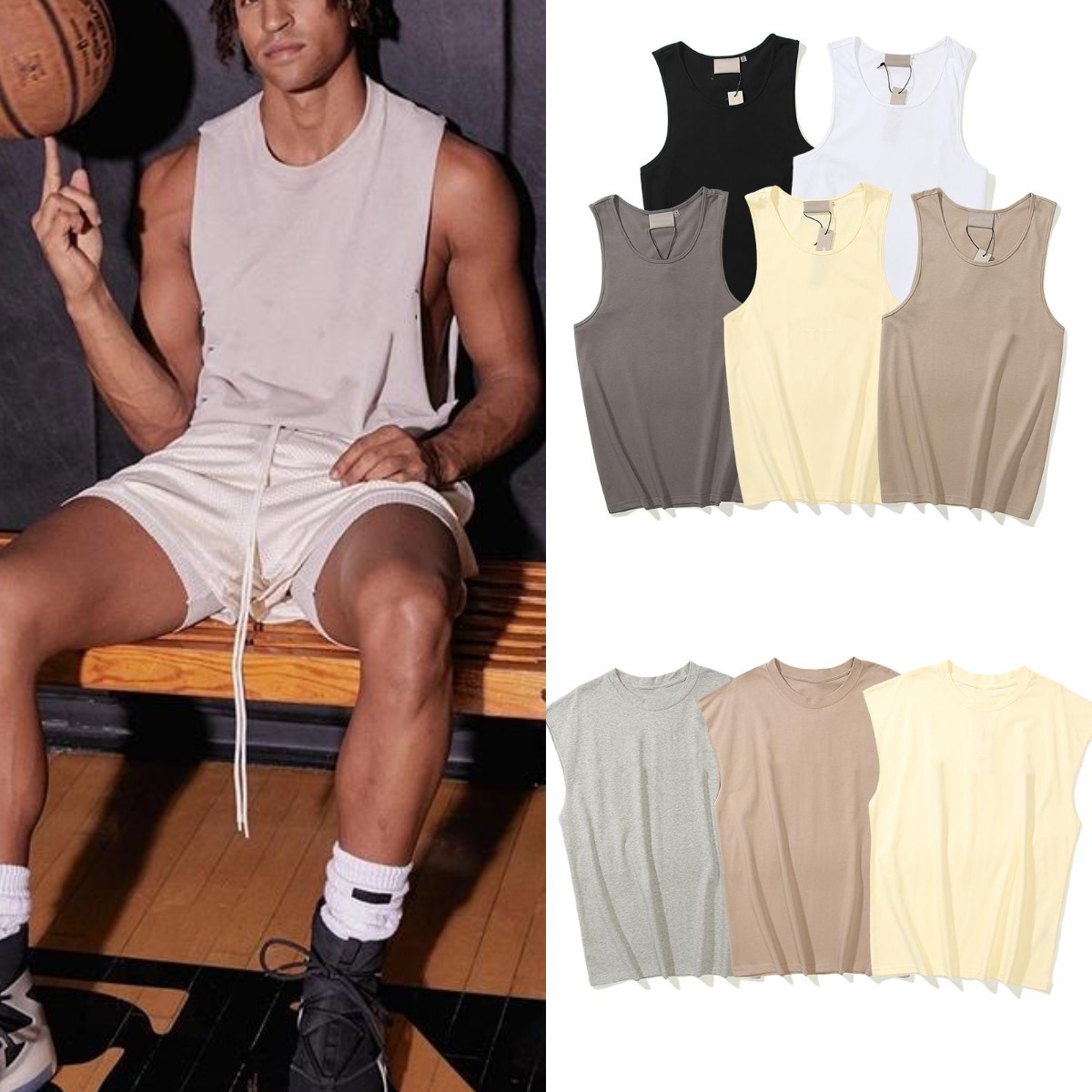 High quality Designer Tide T Shirt sports vest Chest Letter Print Short Sleeveless Street Loose Casual T-shirt Pure Cotton Tops for Men and Women sleeveless garment, Not sold separately
High quality Designer Tide T Shirt sports vest Chest Letter Print Short Sleeveless Street Loose Casual T-shirt Pure Cotton Tops for Men and Women sleeveless garment, Not sold separately