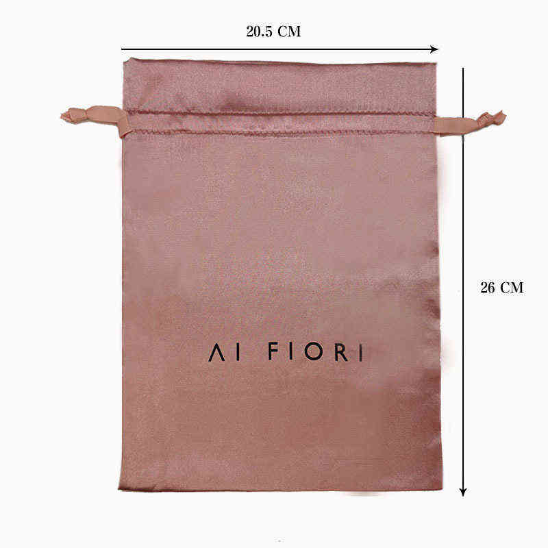 50PCS Stain Jewelry Bag Packaging Pouch Cotton Drawstring Bags Candy Wedding Party Makeup Gift Bags Print shipping boxes AA220318