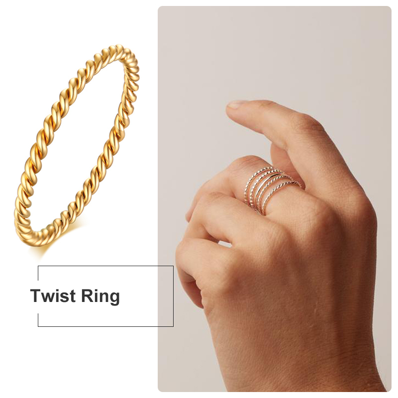 1 5MM 2MM Knuckle Rope Twist Ring Stainless Steel Wedding Band for Women Girls Stacking Jewelry 220716
1 5MM 2MM Knuckle Rope Twist Ring Stainless Steel Wedding Band for Women Girls Stacking Jewelry 220716