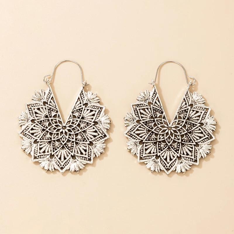 Dangle & Chandelier Bohemia Tribal Hollow Lotus Flower Drop Earrings For Women Vintage Antique Carved Circle Earring Pendientes 18208Dangle
Dangle & Chandelier Bohemia Tribal Hollow Lotus Flower Drop Earrings For Women Vintage Antique Carved Circle Earring Pendientes 18208Dangle