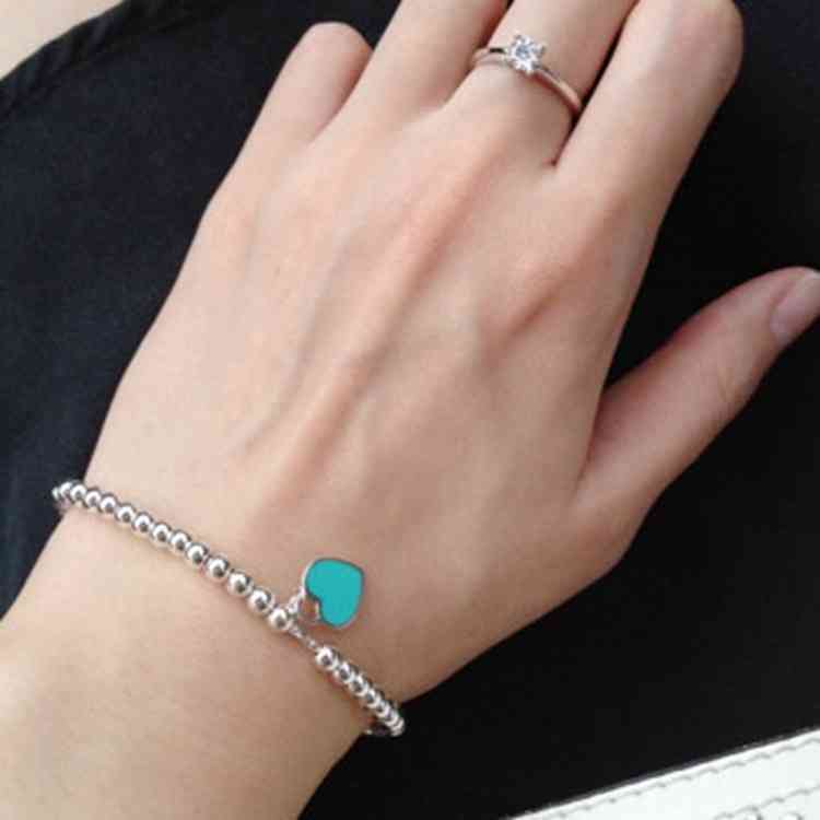 JGGI Shengyi classic S925 Silver Plated Platinum t home enamel blue heart red pink pendant Buddha bead bracelet female
JGGI Shengyi classic S925 Silver Plated Platinum t home enamel blue heart red pink pendant Buddha bead bracelet female