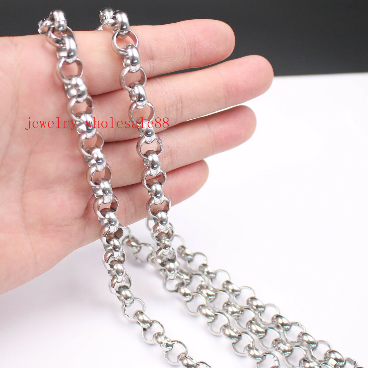Large 8/10/12mm 24'' Stainless Steel Smooth Round Rolo Chain Link Necklace For Mens Fashion Gifts Jewelry Silver
Large 8/10/12mm 24'' Stainless Steel Smooth Round Rolo Chain Link Necklace For Mens Fashion Gifts Jewelry Silver