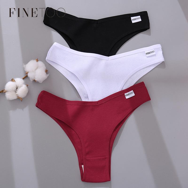 Finetoo 3pcs Set Women Cotton Brazilian Panties -xl Female T-back Underpants Sexy V Waist Underwear Ladies Soft Bikini Panty, Set 27
Finetoo 3pcs Set Women Cotton Brazilian Panties -xl Female T-back Underpants Sexy V Waist Underwear Ladies Soft Bikini Panty, Set 27