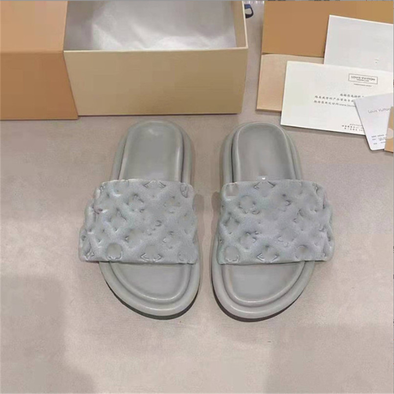 Designers Women Velcro Slippers POOL PILLOW COMFORT Smooth Calfskin Flat Letter Mules Fashionable Easy-to-wear Rubber Bottom Width Slides, Blue
Designers Women Velcro Slippers POOL PILLOW COMFORT Smooth Calfskin Flat Letter Mules Fashionable Easy-to-wear Rubber Bottom Width Slides, Blue