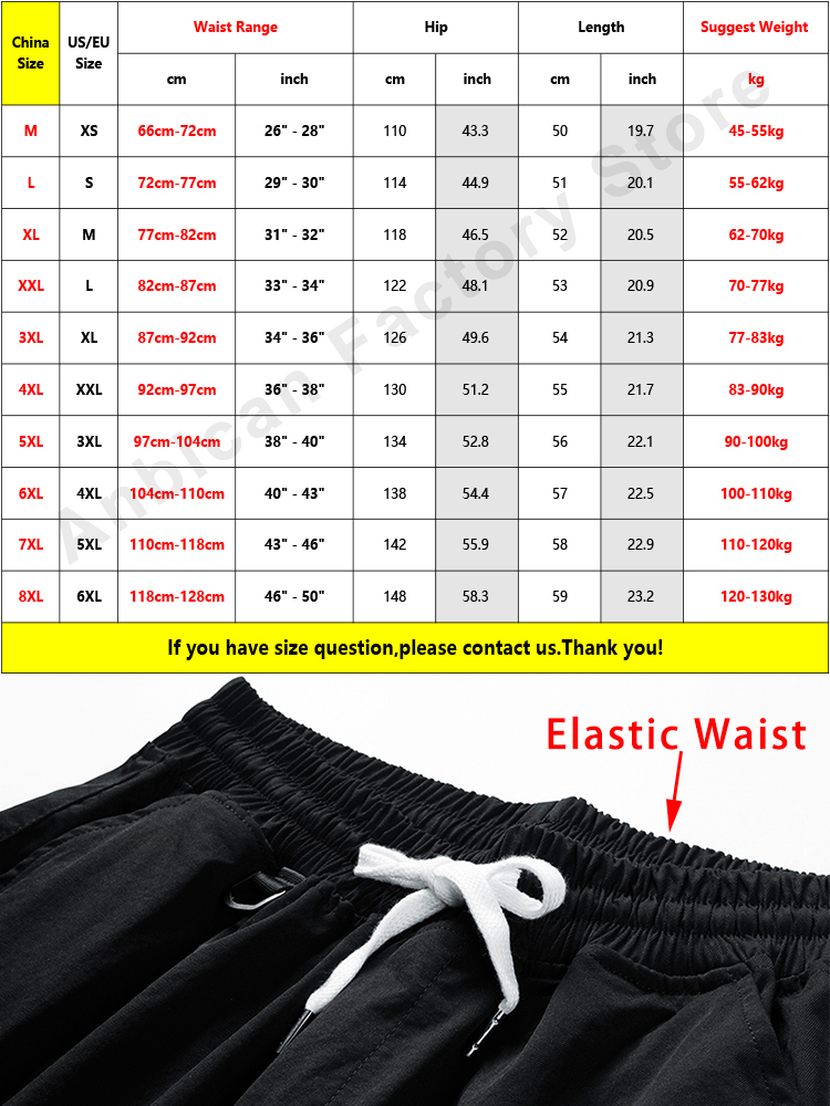 Summer Cargo Shorts Men Multi-Pockets Hip Hop Streetwear Baggy Jogger Shorts Male Casual Beach Shorts Plus Size 8XL 220507