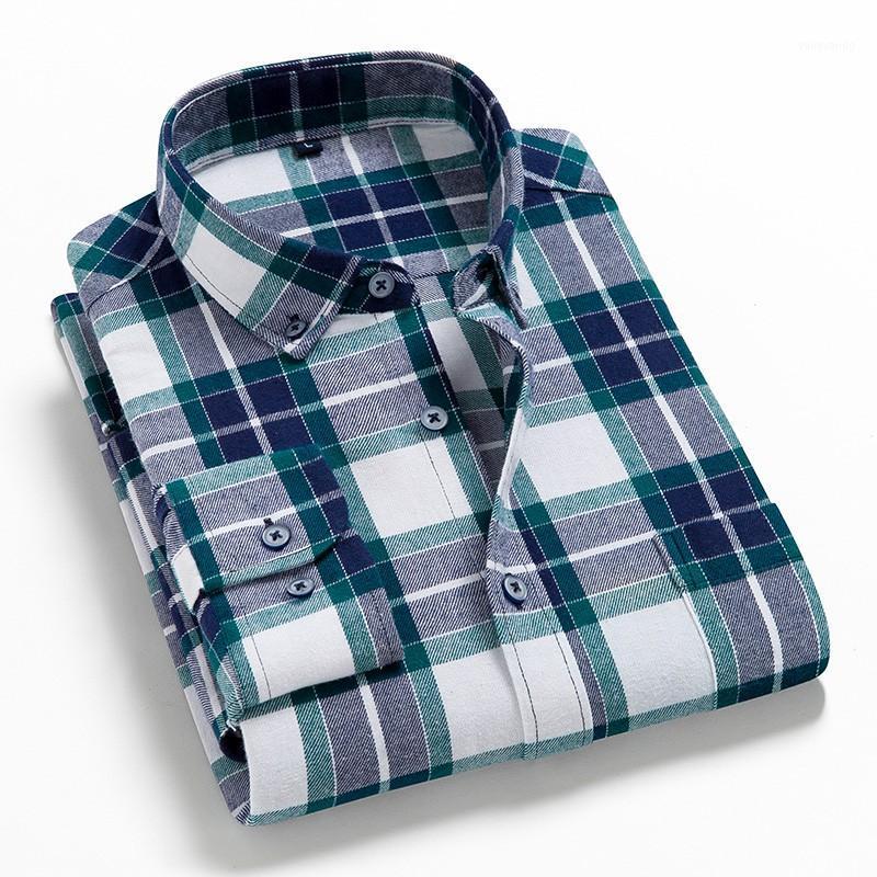 Men's Plaid Cotton Shirt Chest Pocket Smart Casual Classic Contrast Standard-fit Long Sleeve Dress Shirts, Xdm05
Men's Plaid Cotton Shirt Chest Pocket Smart Casual Classic Contrast Standard-fit Long Sleeve Dress Shirts, Xdm05