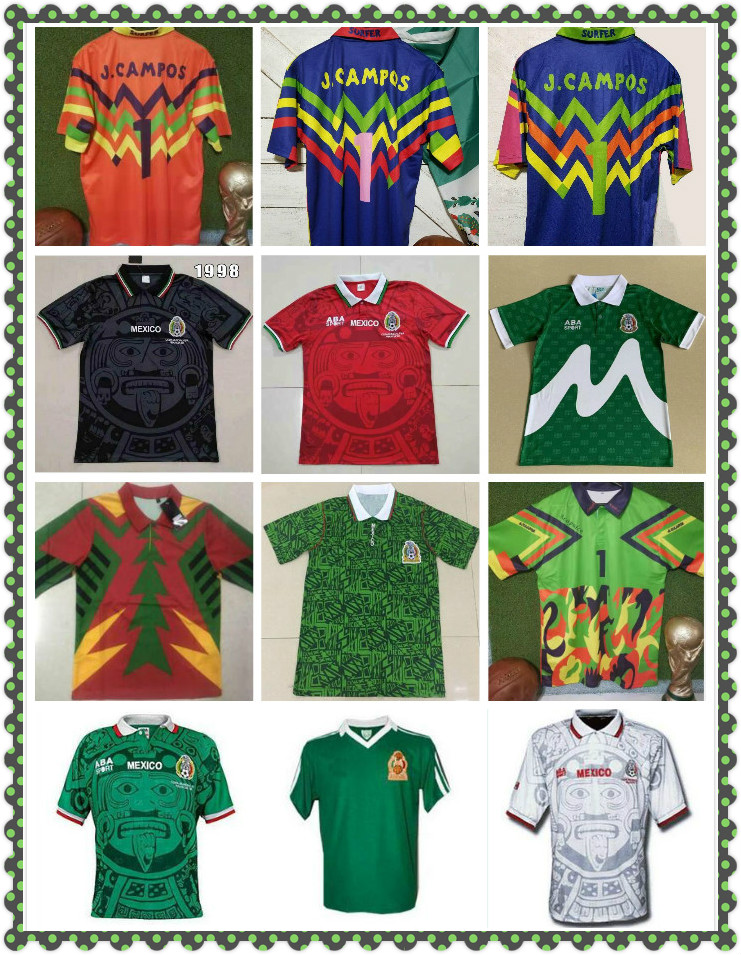 Mexico 1986 1998 Retro Soccer Jerseys Blanco Hernandez Ramirez Sanchez 86 98 Vintage Football Camisetas Classic Shirts Kit
Mexico 1986 1998 Retro Soccer Jerseys Blanco Hernandez Ramirez Sanchez 86 98 Vintage Football Camisetas Classic Shirts Kit