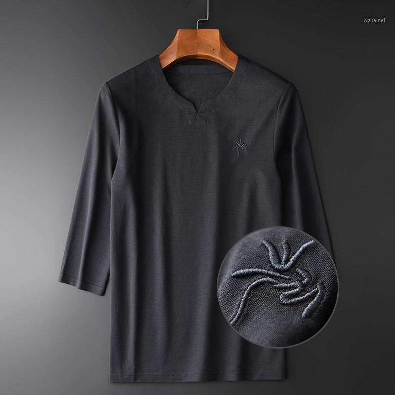 Brand Men Shirt Luxury Chinese Style Chest Embroidery Mens Shirts Solid Color Three Quarter Sleeve Plus Size 4XL Men's Casual, Grey hc-19060
Brand Men Shirt Luxury Chinese Style Chest Embroidery Mens Shirts Solid Color Three Quarter Sleeve Plus Size 4XL Men's Casual, Grey hc-19060