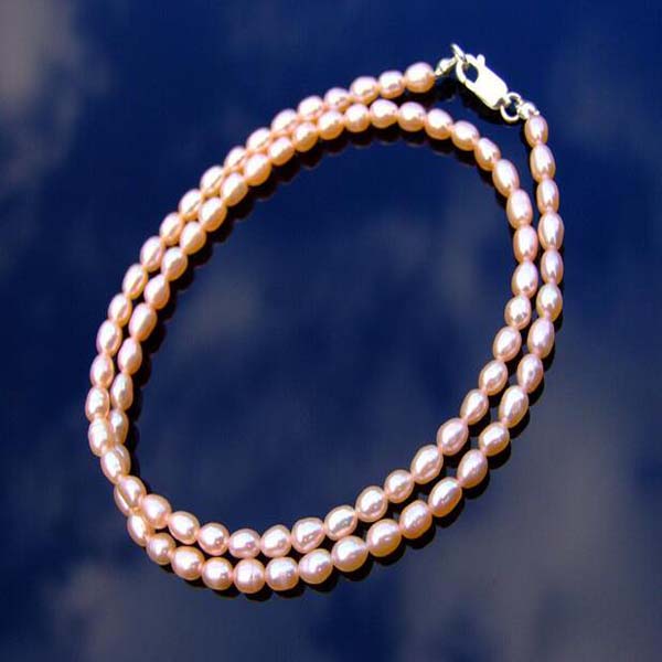 pink Pearl Necklace 8mm 18in