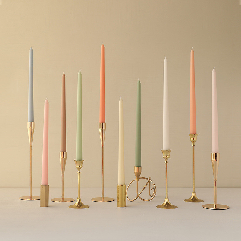 4PCS 30CM Color Taper Candles for Wedding Decoration Birthday Festival Table Decor Long Stick Nordic Candles Set Pack of