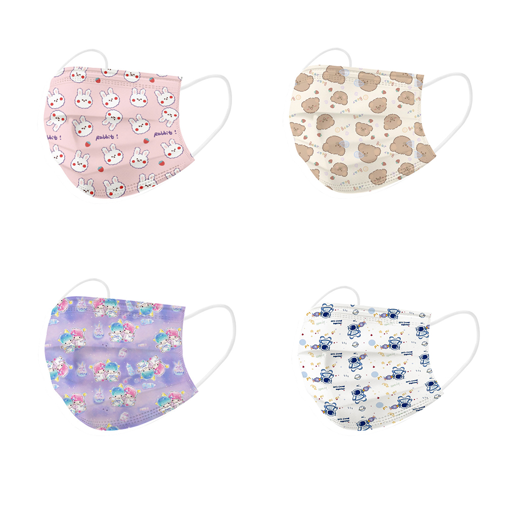 Disposable Face Masks Breathable Cartoon Printed 3-Ply Non-Woven Cup Dust Masks with Elastic Earloop for Adults Daily Use
Disposable Face Masks Breathable Cartoon Printed 3-Ply Non-Woven Cup Dust Masks with Elastic Earloop for Adults Daily Use