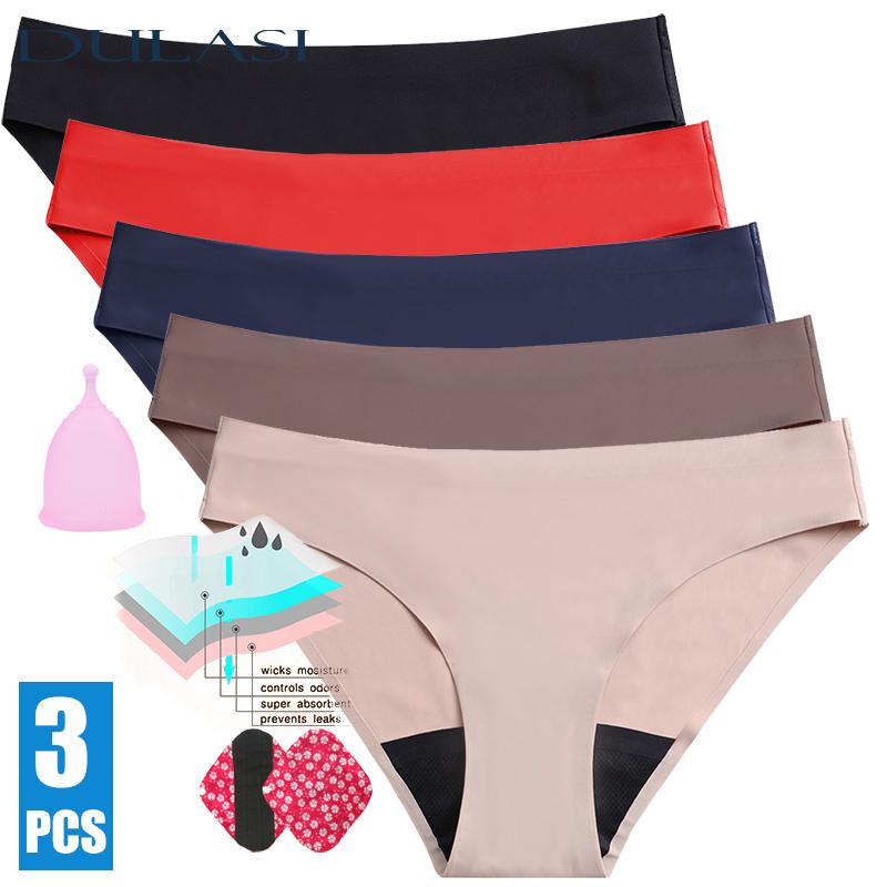 Women' Panties Leak Proof Asorbent Period Underwear For Women Seamless Menstrual Pants Sexy Undies Incontinence Drop DULASI, Black blue coffee
Women' Panties Leak Proof Asorbent Period Underwear For Women Seamless Menstrual Pants Sexy Undies Incontinence Drop DULASI, Black blue coffee