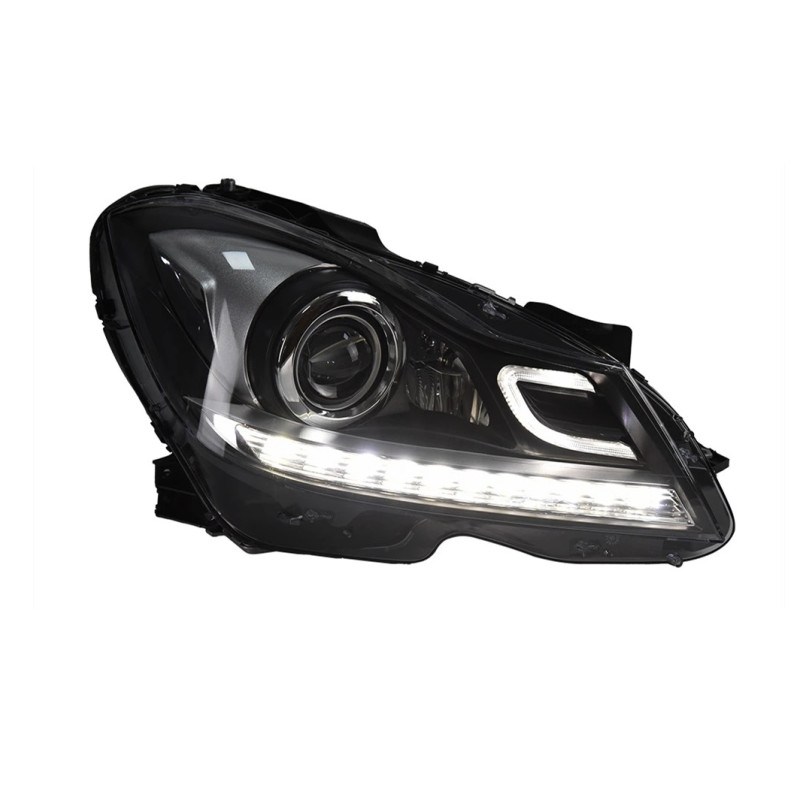 Auto Car Head Light Parts For W204 C200 C300 C Style Modified LED Xenon Lamps Headlights Daytime Running Lights