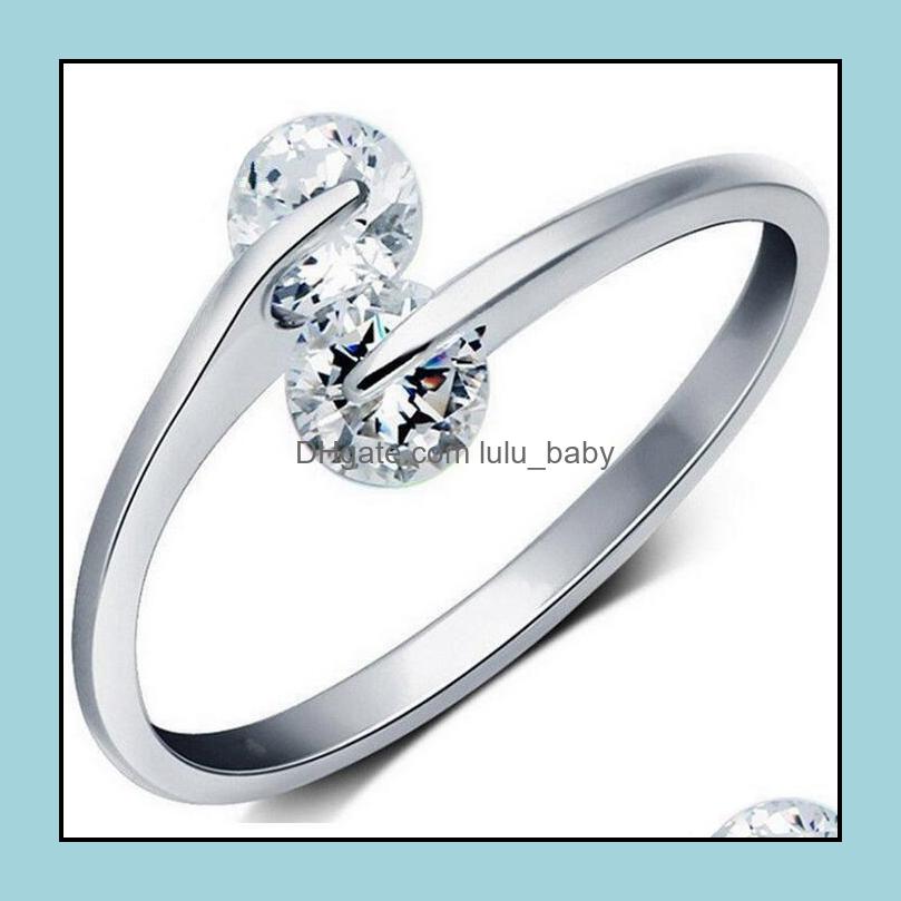 Three Stone Rings Jewelry Sier Band Ring Cubic Zirconia Finger For Women Girl Wedding Party Open Size Fashion Wholesale Drop Delivery 2021 G
Three Stone Rings Jewelry Sier Band Ring Cubic Zirconia Finger For Women Girl Wedding Party Open Size Fashion Wholesale Drop Delivery 2021 G