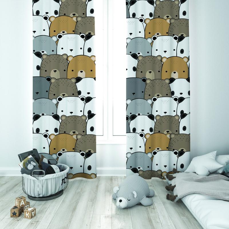 Curtain & Drapes Cute Bears Pattern Baby Kids Room Special Design Shading Sash Hook Button Blackout Jealous Window Bedroom Living, 65x135 cm ( 1 pcs)
Curtain & Drapes Cute Bears Pattern Baby Kids Room Special Design Shading Sash Hook Button Blackout Jealous Window Bedroom Living, 65x135 cm ( 1 pcs)