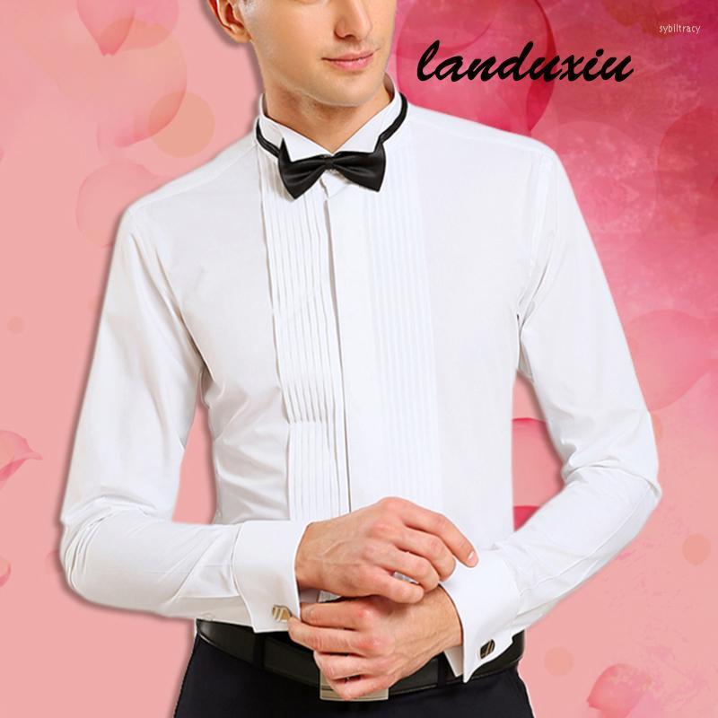 Men's Dress Shirts Landuxiu Men's Wing Tip Collar Tuxedo Long Sleeve French Cuff Button Wedding Wingtip White Black Pleat With BowtieMen
Men's Dress Shirts Landuxiu Men's Wing Tip Collar Tuxedo Long Sleeve French Cuff Button Wedding Wingtip White Black Pleat With BowtieMen